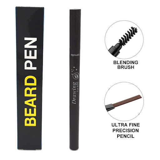 Title 2, Painted waterproof beard pen for perfect fill a...