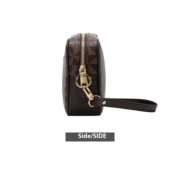 Clutch estampado versátil y personalizado para negocios, bolso de mano tipo cartera con clip, perfecto para profesionales.