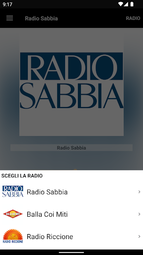 Screenshot Radio Sabbia