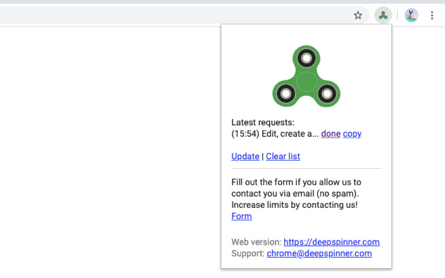 Deep spinner - spin text rewrite articles chrome extension