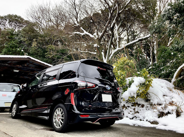 シエンタの黒×赤・ドアハンドルプロテクター・DIY・洗車に関するカスタム事例の投稿画像1枚目