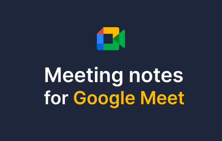 Meeting notes for Google Meet - Meetric small promo image