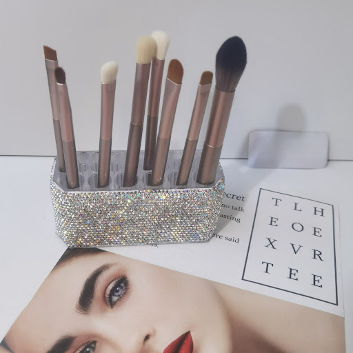 Title 3, Large Hole Transparent Cosmetic Brush Eyebrow P...