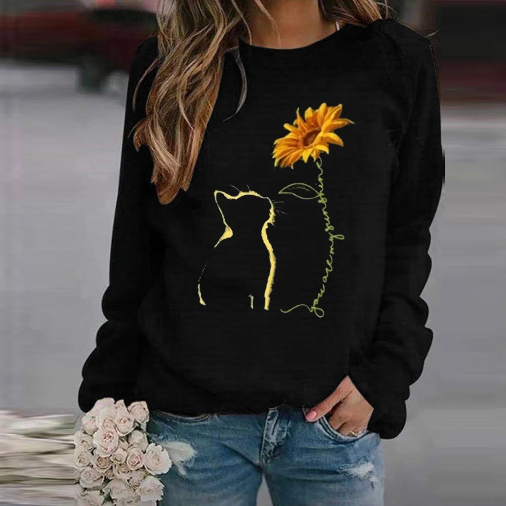 Title 5, Casual damessweatshirt met lange mouwen en print