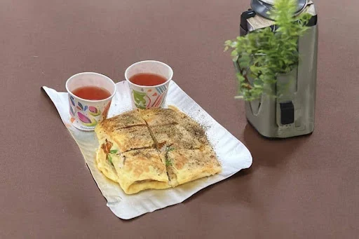 Bread Omelette [3 Eggs] With Tea [50 Ml]