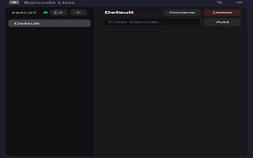 Barcode Lists screenshot 1
