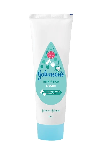 JOHNSON & JOHNSON BABY MILK+RICE CREAM 50G