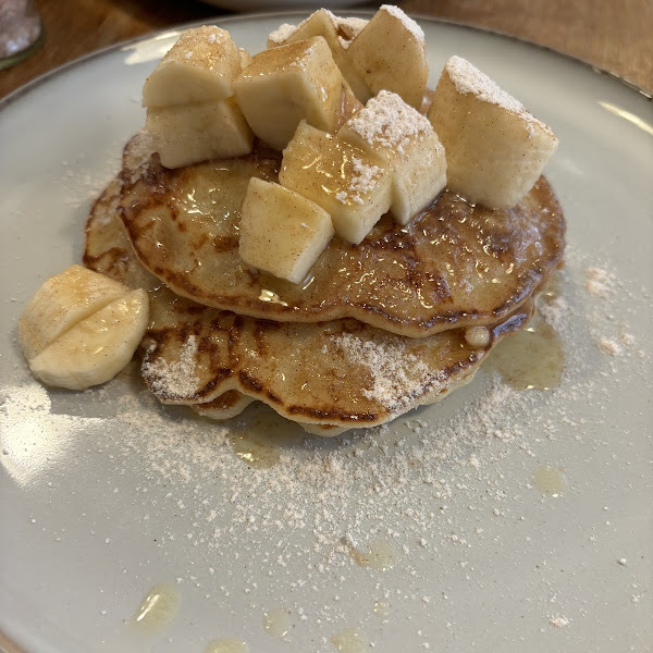 Cinnamon sugar and banana pancakes