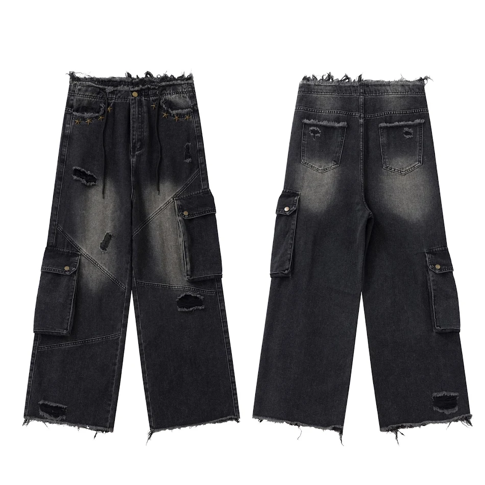 High Waist Loose & Slimming Straight-leg Wide-leg Broek. Comfortabele broek met wijde pijpen, hoge taille, voor een slanker silhouet.