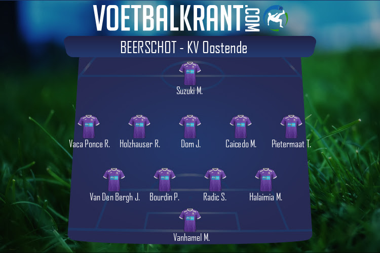 Opstelling Beerschot | Beerschot - KV Oostende (18/12/2021)