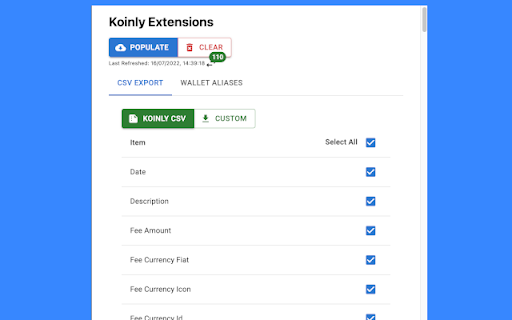 Koinly Extensions