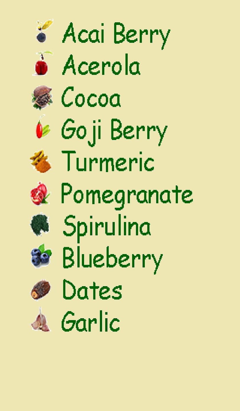 Top 10 SuperFoods Screen 1