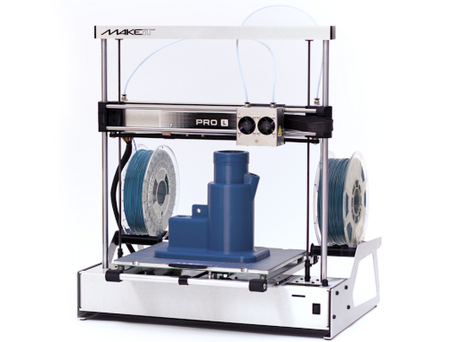 CLEARANCE - MAKEiT PRO-L High Resolution Dual Extruder 3D Printer