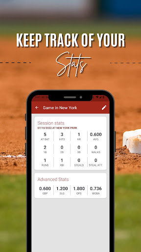 Screenshot Baseball Companion Stats track