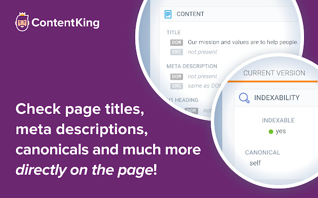 ContentKing: Real-time SEO auditing logo