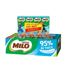 Sữa lúa mạch Nestlé® MILO® ít đường thùng 48 hộp x 180ml (12x4x180ml)