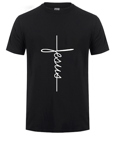 Jesus Cross T-shirts Men, Women, Eu - 0