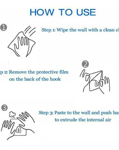 Reusable Anti-skid Traceless Hooks - 3