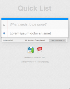 Quick Check List - náhled