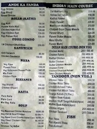 Desi Firangii menu 1