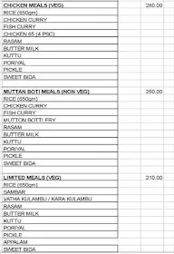 Pandiyan Hotel menu 1