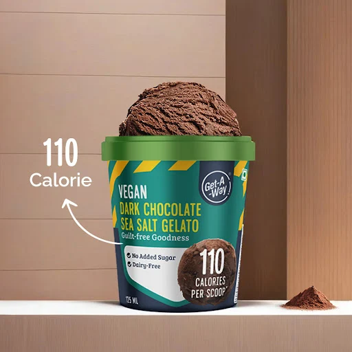 Vegan Dark Chocolate Sea Salt Gelato [125 Ml]
