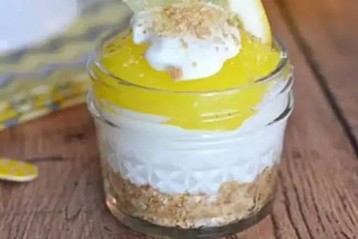 Lemon Unbaked Cheese Cake In Jar [1 Piece]