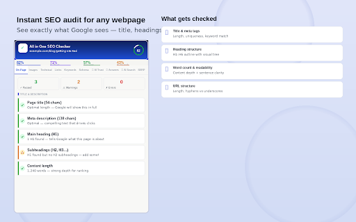 All in One SEO Checker screenshot 1
