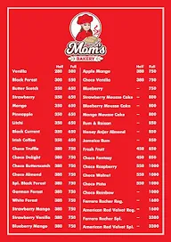 Mom's Bakery menu 1