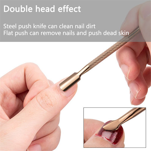Title 6, Stainless steel dead skin push nail file. Achie...