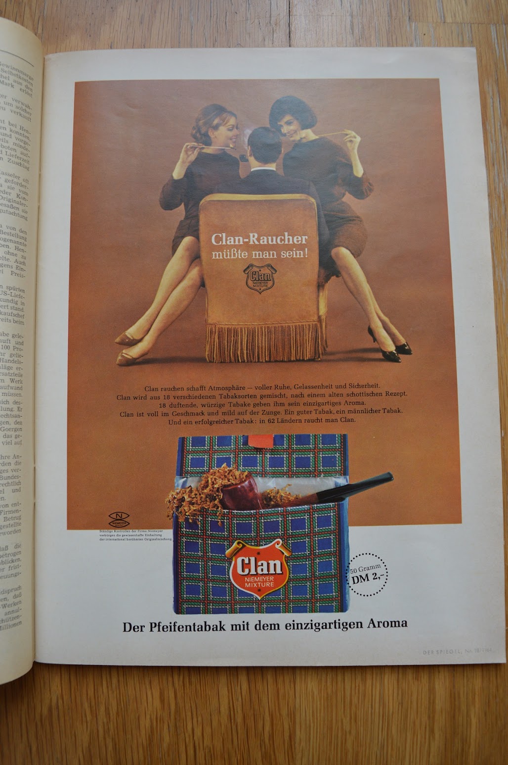 DER SPIEGEL, 29. April 1964 - Werbung für Tabak