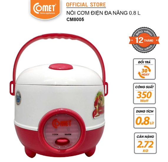 Nồi Cơm Điện Comet Cm8005 - Hàng Chính Hãng