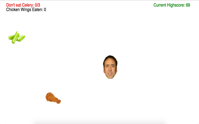 Nic Cage Eats Stuff chrome extension