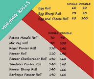 Roll's Royce menu 1