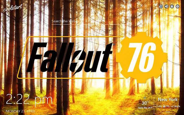 Fallout 76 HD Wallpapers Games New Tab Theme