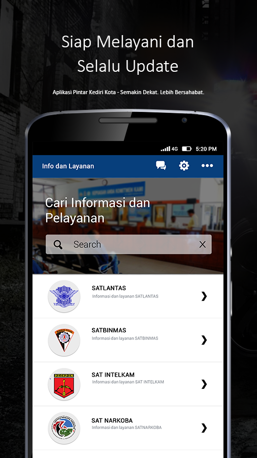BOS Polresta Kediri Screen 2