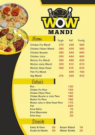 Wow Mandi Restaurant menu 1