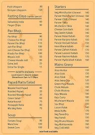 Shreeyanna menu 2