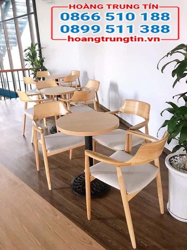 Bàn ghế gỗ cafe Hiroshima thanh lý