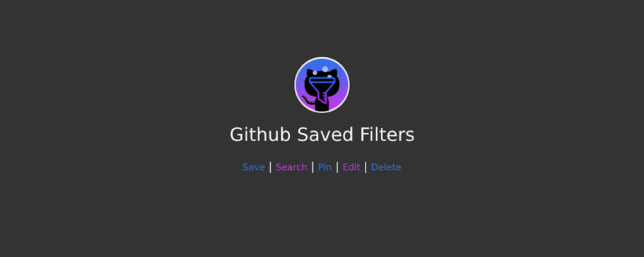 Github Saved Filters Preview image 2