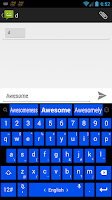 Keyboard Theme Tiles Blue Screenshot