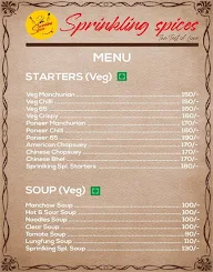 Sprinkling Spices menu 5