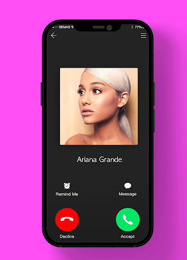 Screenshot Ariana Grande Video Call Chat