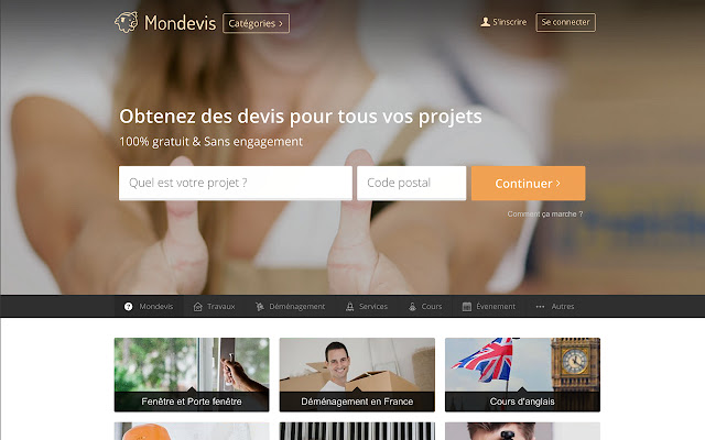 Mondevis chrome extension