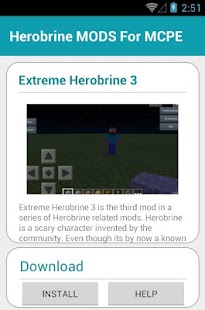 Herobrine MODS For MCPE Screenshots 4