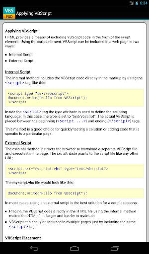 [Updated] VBScript Pro Quick Guide Free for PC / Mac / Windows 11,10,8,7 / Android (Mod 