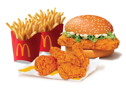 McSpicy Chicken Wings- 4 Pc + 2 Fries (M) + McSpicy Chicken Burger