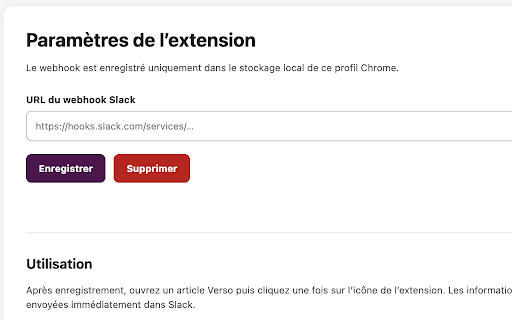 Verso - Demande de relecture Slack screenshot 1