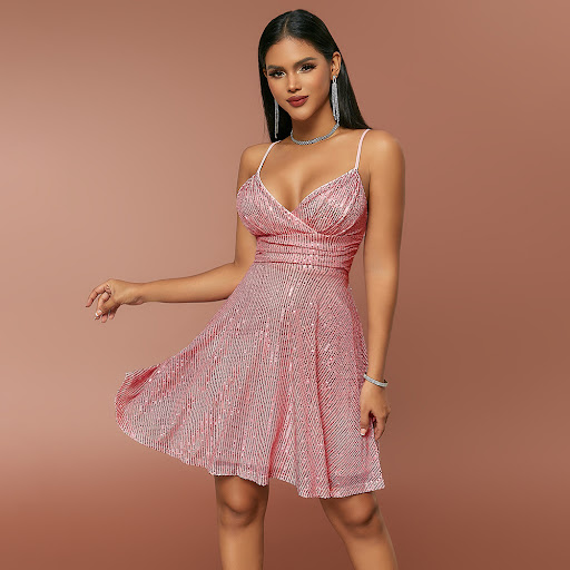 Title 18, Autumn and Winter New Womens Sexy Sequined Dre...