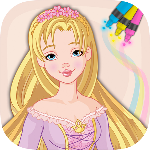 Paint Rapunzel magic drawings 娛樂 App LOGO-APP開箱王